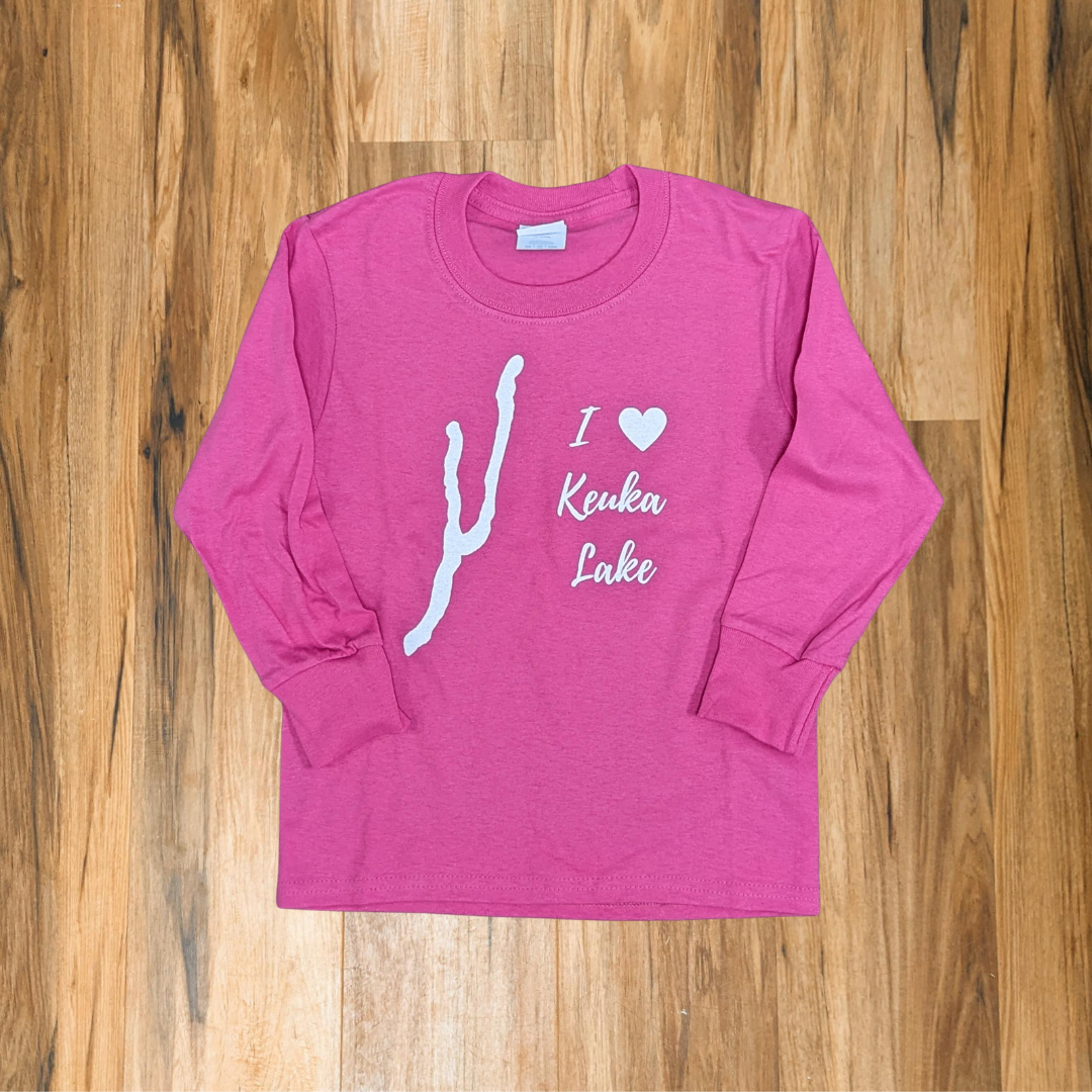 I Love Keuka Lake Youth Long Sleeve T-Shirt