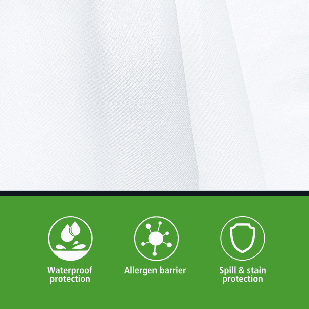 Mainstays NexGen Waterproof Anti-Allergen Zippered Mattress Protector, Full