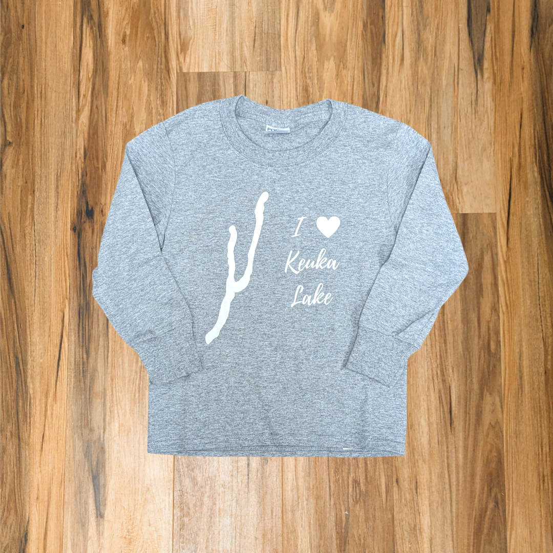 I Love Keuka Lake Youth Long Sleeve T-Shirt