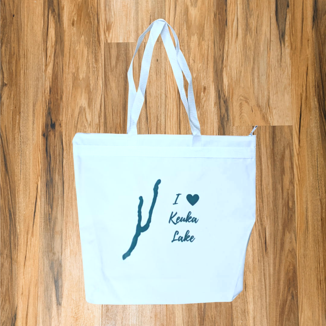 I Love Keuka Lake Large Tote Bag