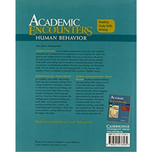 Academic Encounters: Human Behavior- Reading Study Skills Writing (Student’s Book) - Media