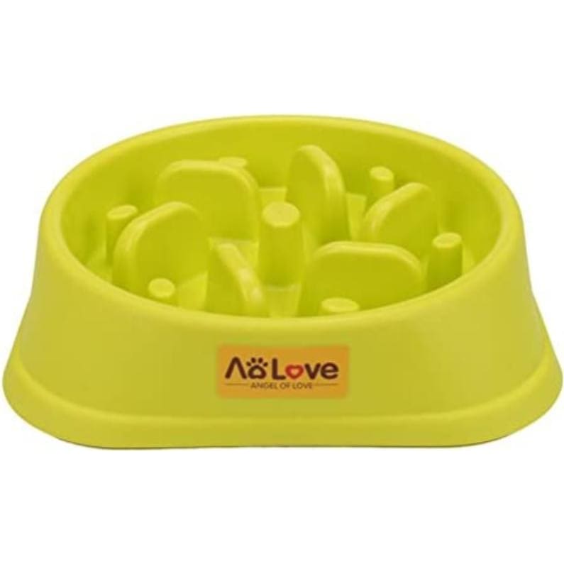 AOLOVE Slow Feeder Bowl Healthy Food Fun Anti-Choke Pet Bowls for Dog - Pets