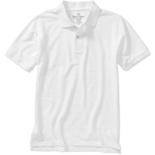 Husky Boys' Solid Short Sleeve Polo Shirt