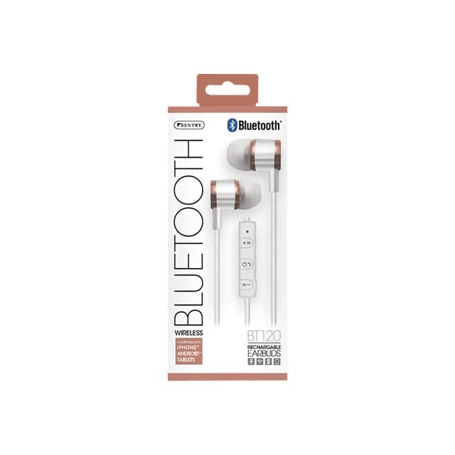 Bluetooth Rechargeable Wireless Earbuds & Mic Rose Gold - Electronics