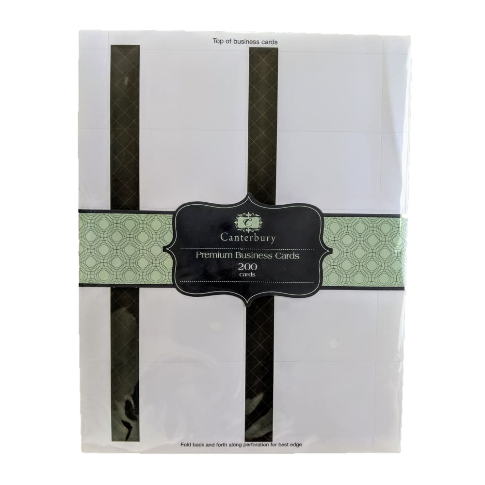 Canterbury Premium Business Cards 200 cards - Office/School/Craft Supplies