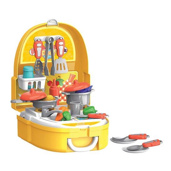 Chef Backpack 25-Piece Cooking and Kitchen Playset - Toys
