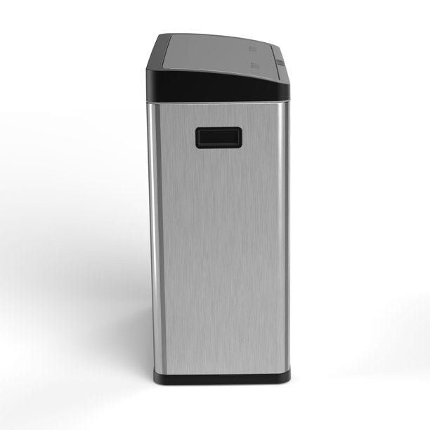 The Step N' Sort 16 Gallon Motion Sensor, Dual Trash and Recycling Bin