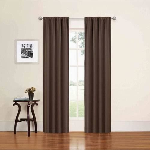 Eclipse Alexis Blackout Window Curtain Panel - 52 x 95 / Chocolate - Curtains
