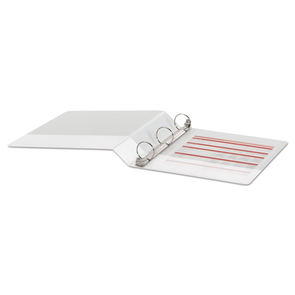 Economy Round Ring View Binder, 1-1/2" Capacity, White - Keuka Outlet