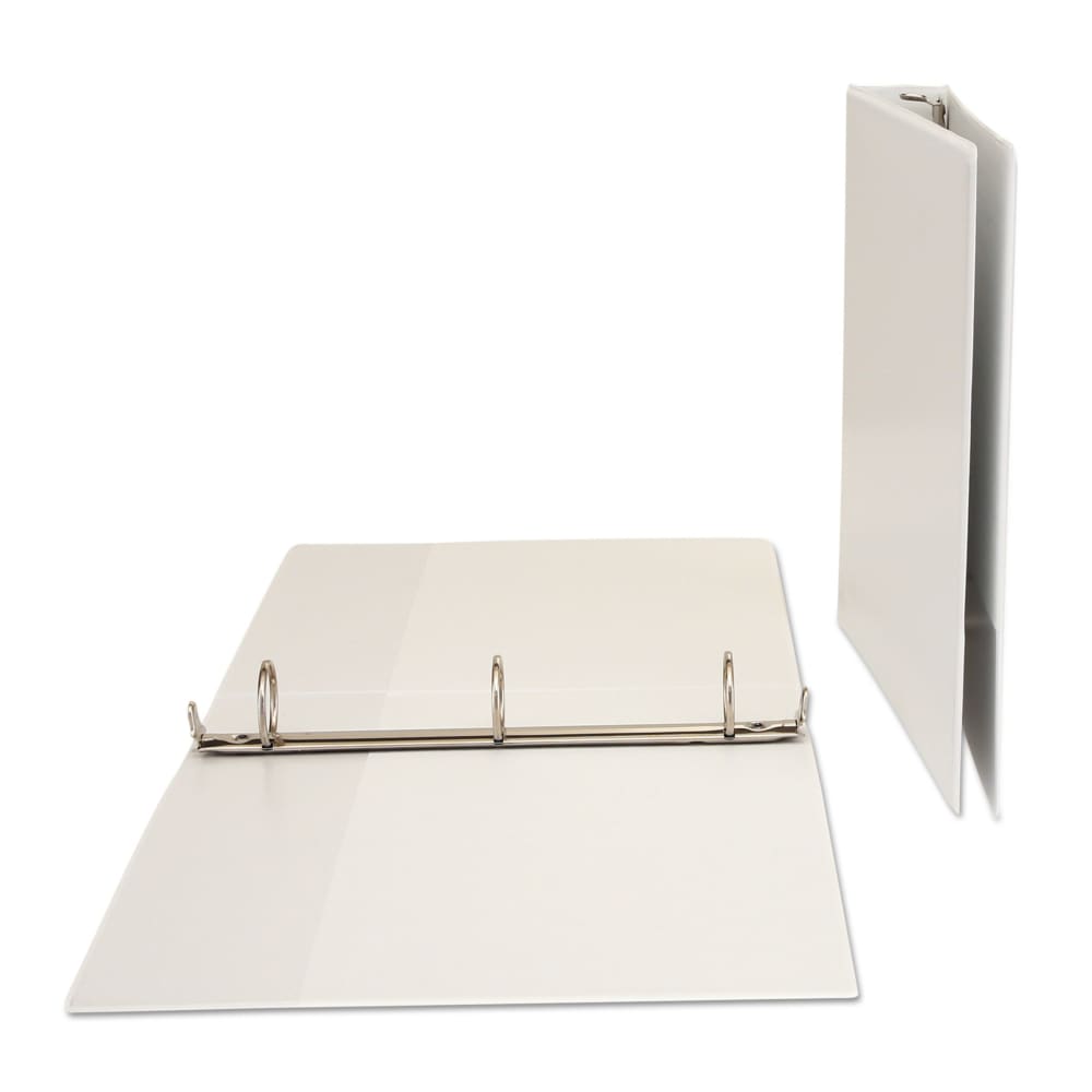 Economy Round Ring View Binder, 1-1/2" Capacity, White - Keuka Outlet