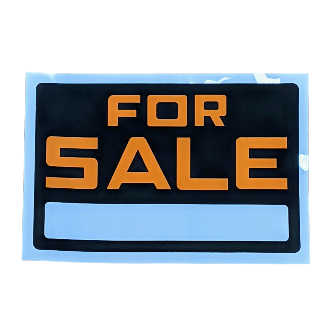 Plastic For Sale Sign