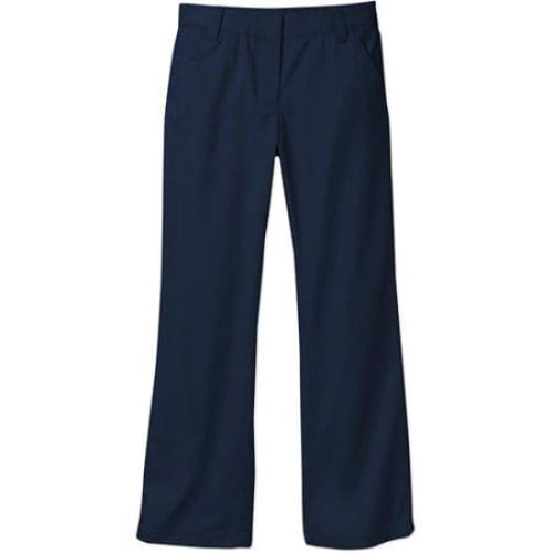 George Girls School Uniform Flat Front Pants - 6 / Dark Navy - Clothing