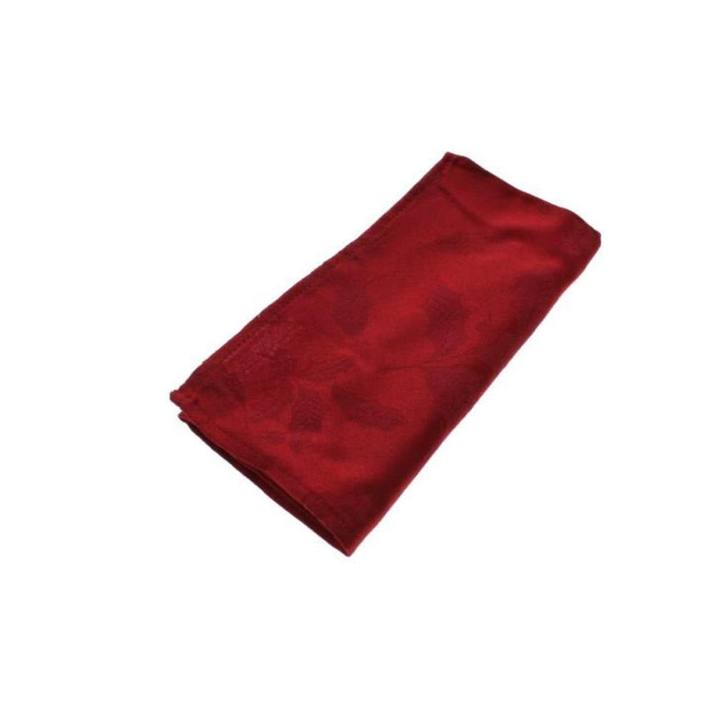 Lenox Holly Damask 19 x 19 One Cloth Napkin Red - Kitchen