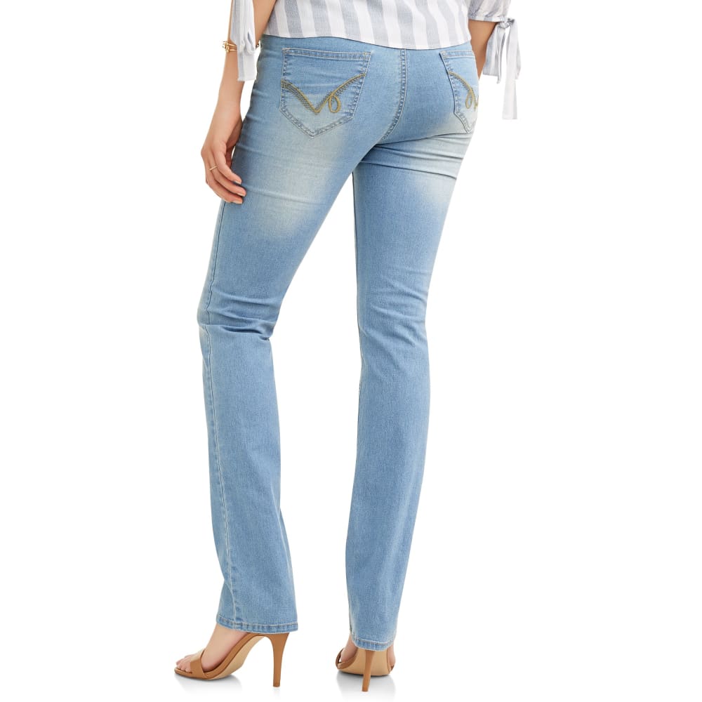 Maternity Oh! Mamma Straight Leg Jeans with Full Panel - Clothing