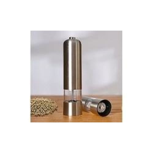 Maze Electric Salt & Pepper Grinder - Silver - Keuka Outlet