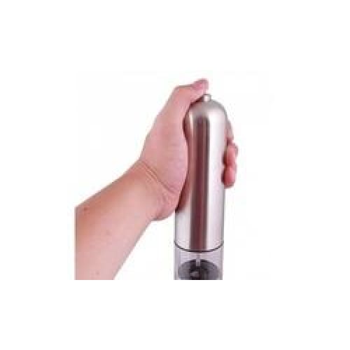 Maze Electric Salt & Pepper Grinder - Silver - Keuka Outlet