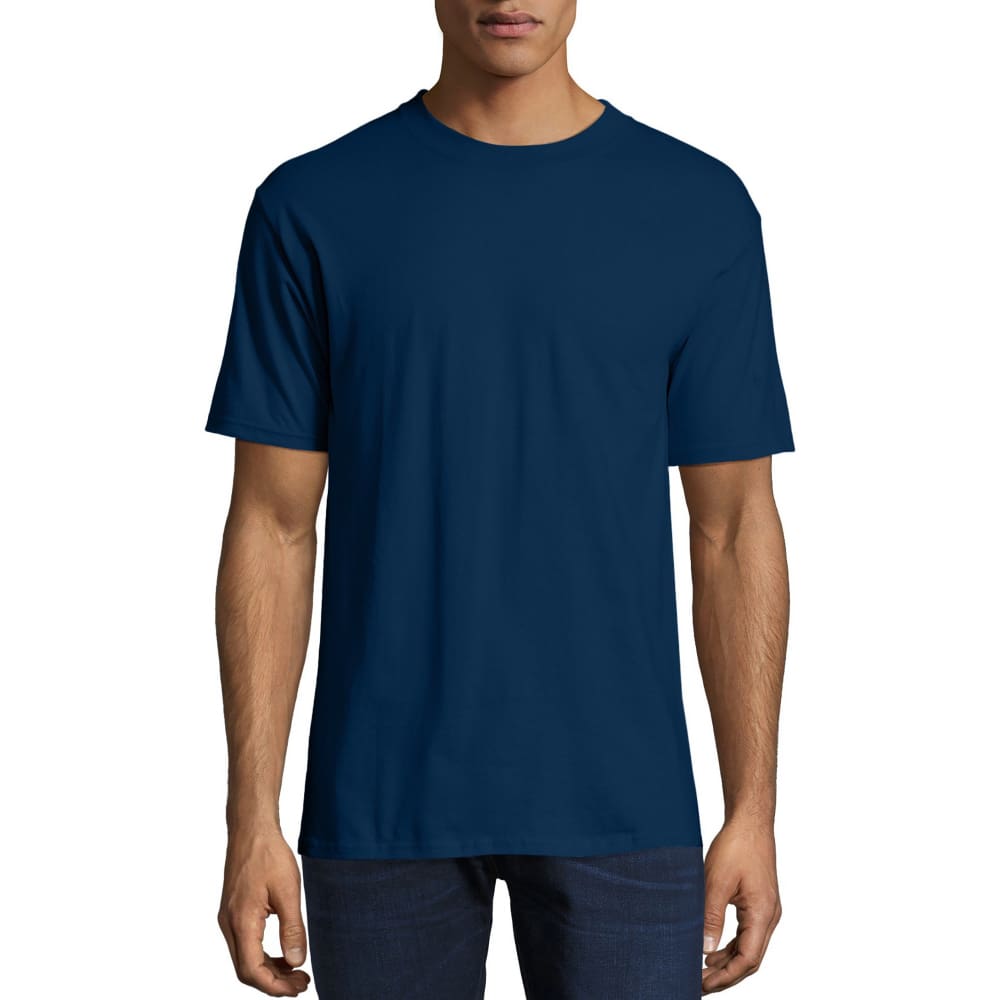 Men’s and Big Men’s Beefy-T Crew Neck Short Sleeve T-Shirt - M / Navy - Clothing