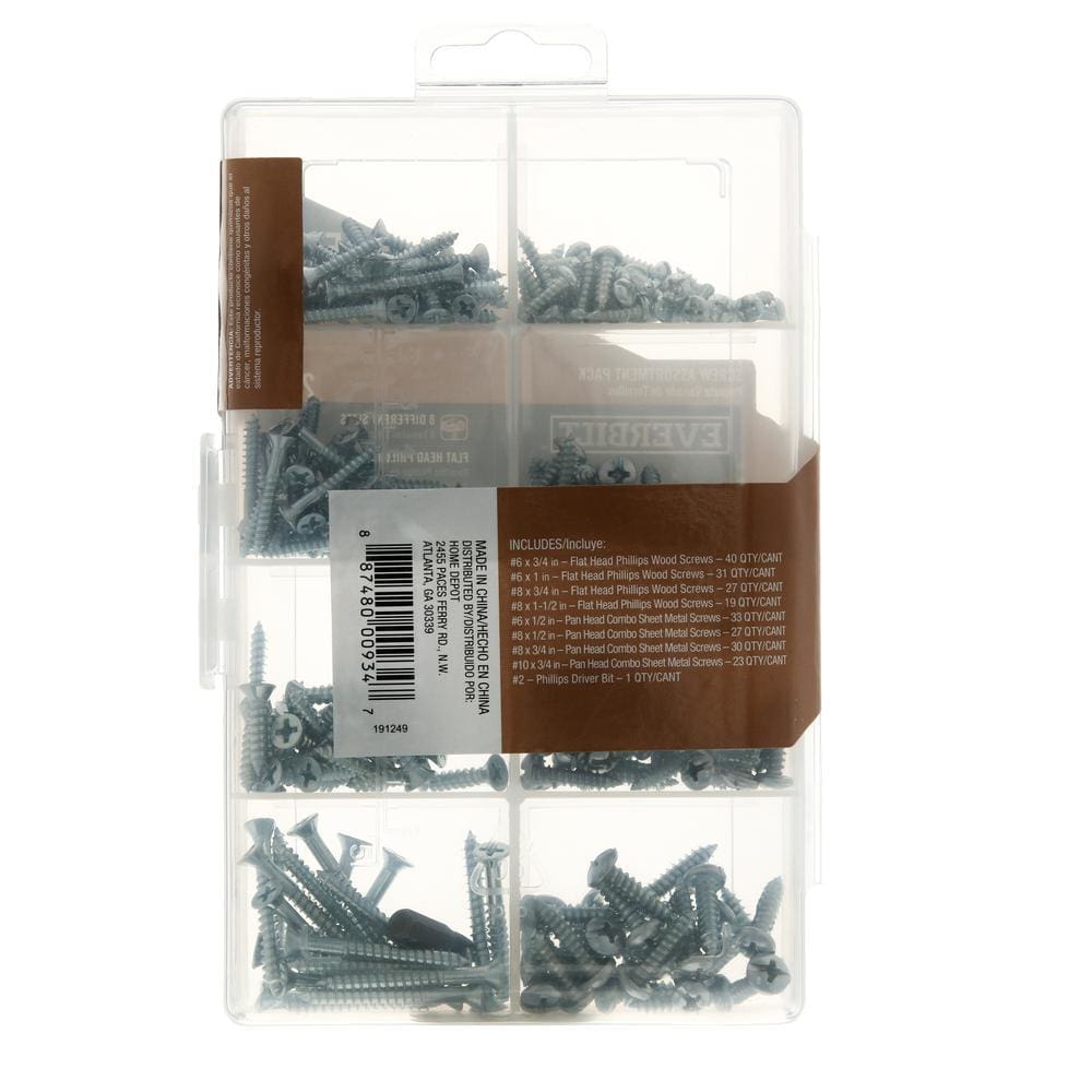 Screw Assortment Kit (231-Piece per Pack) - Keuka Outlet