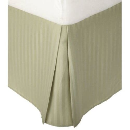 Superior 1500 Series Microfiber Wrinkle Resistant Pleated Stripe Bed Skirt - Keuka Outlet