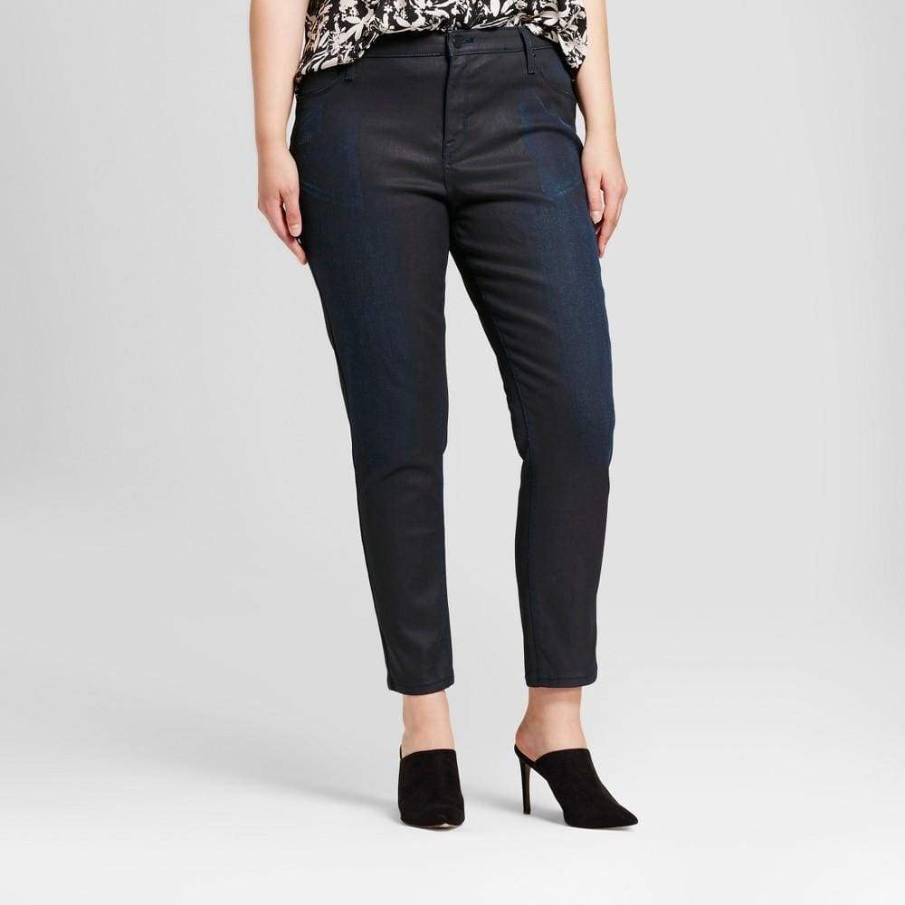 Women's Plus Size Coated Jeggings - Keuka Outlet