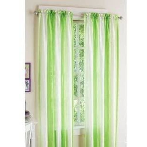 Your Zone Ombre Curtain Lime Apple 52 In. X 84 In - Curtains & Drapes